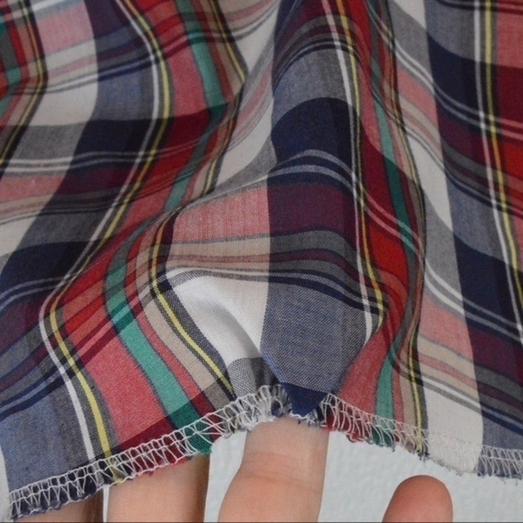 Vintage Wrangler Plaid Cowboy Cut Regular Fit X-Long Tail Pearl Snap Shirt - Picture 7 of 8